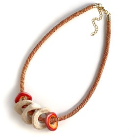 Resim Twister Choker - Turuncu 