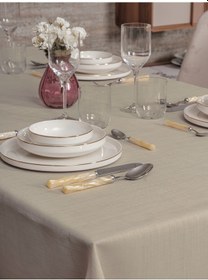 Resim Cotton Box Plain Masa Örtüsü Bej 155x220 