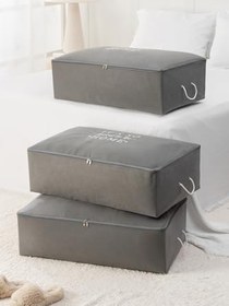 Resim 3 Adet Mega Boy Baza Altı Yastık Yorgan Kazak Hurcu 74x46x22 