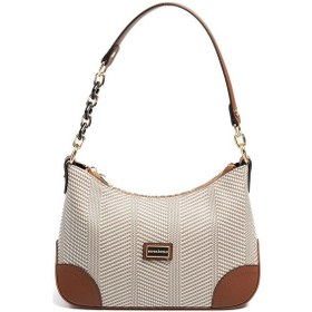 Resim Silver Polo Sp1277 Kadın Omuz Çantası Hasır Bej-taba 
