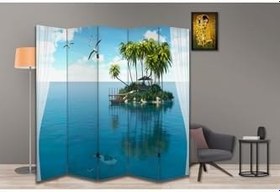 Resim Manzara Temalı Özel Tasarım Paravan Room Divider PRV1232, 180 x 180 