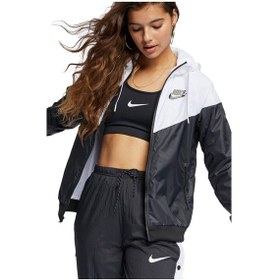Resim Nike Ar3092-010 Windrunner Kapüşonlu Kadın Mont-7472 Siyah 