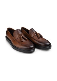 Resim Deery Hakiki Deri Taba Rengi Loafer Erkek Ayakkabı - 01587mtbap05 Taba 
