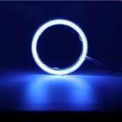 Resim 95mm-1pcs Buz Mavisi-led Angel Eyes Beyaz Kırmızı Mavi Sarı Moto Halo Halka Işık Angel's Eye Far Drl Gündüz Farı 