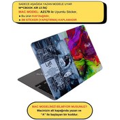 Resim MacBook Air A2179 Uyumlu Gri Koruyucu Sticker Laptop Kaplama Kılıf BRAINNL McStorey