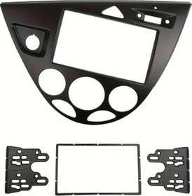 Resim Xuweiwei Black 7 Inch Double Din Ford Focus Fiesta Sol İçin Oto Stereo Panel Montaj Kit 