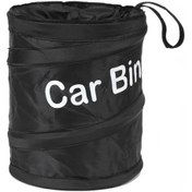 Resim Fochsia Siyah Kompakt Katlanır Araba Çöp Kutusu - Sızdırmaz Dayanıklı Oxford 