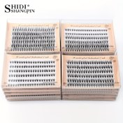 Resim Eklenmiş Kirpikler, Kutu başına 20 demet, 6 sıra yoğun kirpik, Toplamda 120 adet, 0.07mm doğal demet takma kirpik, 20D 