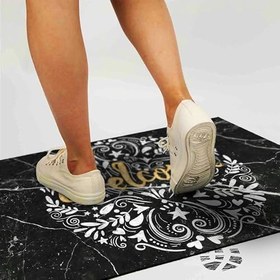 Resim Monnhein Kapı Önü Paspası - Modern ve Şık Kapı Paspası | Ev, Ofis ve Dış Mekân Kullanımı İçin (Gold Elegance) 40x60 