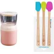 Resim Vagonlife XC-557 700ml Pembe Çelik Saklama Kabı + Silver Crest SPT-03 3 Lu 26CM Silikon Bambu Spatula 