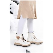 Resim Kiko Kids Termo Taban Kız Çocuk Bot 625 Kırışık Cilt Beyaz Beyaz 