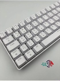 Resim T60 Beyaz Renk Red Switch Rgb Gaming Oyuncu Klavyesi Mekanik 62 Tuş 18 Ayarlanabilir Led Gaming 