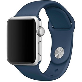 Resim Apple Watch Series 3 38mm Silikon Kordon Lacivert 