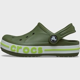 Resim Crocs Bayaband Clog T Logolu Terlik Unisex Çocuk Terlik 207018-3cb Haki 