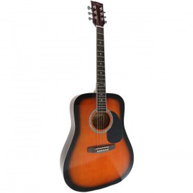 Resim Almira F650N-SB Akustik Gitar - Sunburst (Başlangıç - Dreadnought Kasa) | Geleneksel Sunburst Kaplama, Ergonomik Sap Profili, Akustik Gövde Rezonansı | Ölçüler: 41 İnç Standart Dreadnought 