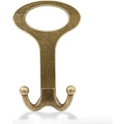 Resim Badem10 Melon Portmanto Vestiyer Duvar Askısı Antik Sarı Dolap Elbise Askılığı 