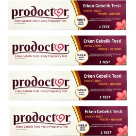 Resim Prodoctor Erken Hamilelik Testi 4 Adet 