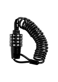 Resim Xiyyadms 1.5 Metre Kilitli Motosiklet-scooter Kask Koruması: Çelik Tel Antifantezi, Hafif Ve Taşınabilir Kombinasyon Kilit Siyah 