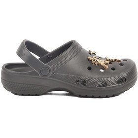 Resim 606 Z Siyah Unisex Hafif Esnek Sabo Terlik Siyah 