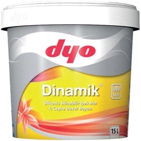 Resim Dyo Dinamik Silikonlu Silinebilir İç Cephe Boyası 0001 Beyaz 15 Lt 15 LT 