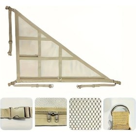 Resim Chuangyinshop Beige Tavan Tipi Arabalar İçin Ayarlanabilir File Depolama Ağı 