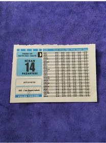 Resim 14 Nisan 2008 Takvim Yaprağı - Nostaljik Koleksiyonluk Takvim Yaprağı 