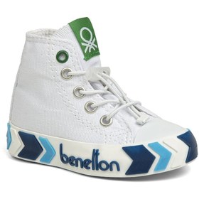 Resim Benetton ® | BN-30644 - 3394 Beyaz Lacivert - Çocuk Spor Ayakkabı 
