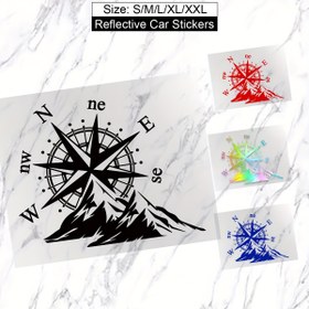 Resim Macera Sporları Pusula Araba Stickerı Su Geçirmez Vinil Çıkartma Araba Kapısı Pencere Tampon Kamyon Motosiklet Gövde Araba Stil Aksesuarları 