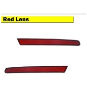 Resim İjdm Avrupa Tarzı Kırmızı Led Araç Arka Tampon Reflektörler Işıklar 2011-2015 Red Lens Red Lens 
