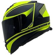 Resim Ls2 Storm 2 Dodger Neon Sarı Kapalı Motosiklet Kaskı Siyah Camlı Siyah - Neon 