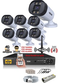 Resim IDS DS-2032HD-WL-SET7-NOHDD 7 Kameralı 1080P Full HD 5 MP Sony Lensli Kamera Seti - 2032 