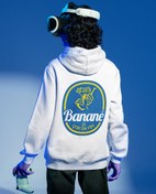 Resim Banane Oversize Unisex Kapüşonlu Sweatshirt 
