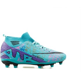 Resim LALİGA Laliga Genç Çim Zemin Kramponu KRP-TURKUAZ-MOR-DESENLI Renkli 