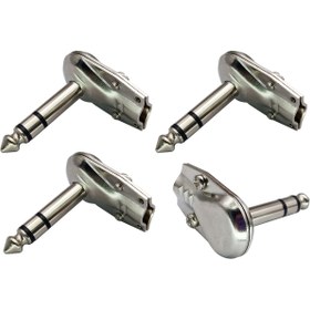 Resim CT038 CT6356 90 Derece 6.35mm Adaptör, Altın Kaplama Sağ Açılı 1/4 İnç TS Mono ve TRS Stereo Çift Kanal Fiş Hoparlörü, Gitar için Uygun Kablolama 