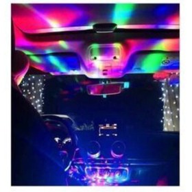 Resim KEYWİN Ledim Müziğe Ve Sese Duyarlı Usb Girişli Araç Içi Mini Disko Topu Parti Android 