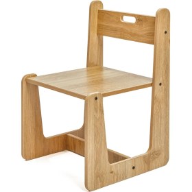 Resim Minera 2-4 Yaş Turna Model Ahşap Montessori Aktivite Oyun Çalışma Sandalyesi (1 Sandalye) 