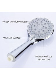 Resim Yüksek Basınçlı Ultra Fonksiyonlu Ultra Lüx Duş Başlığı Krom 