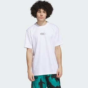 Resim adidas Get Buckets Graphic Tee Spor T-Shirt, JI7116 