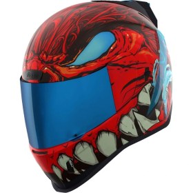 Resim Icon Airform Manik RR MIPS Kapalı Motosiklet Kaskı Siyah Kırmızı Mavi 