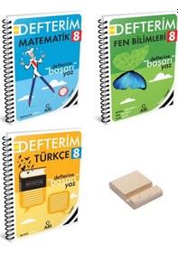 Resim Lgs 8. Sınıf Matematik Fen Bilimleri Ve Türkçe Defterim 3lü Set 