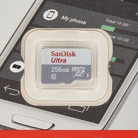 Resim SanDisk 256GB Ultra Lite MicroSDXC 100 MB, Beyaz/Gri 