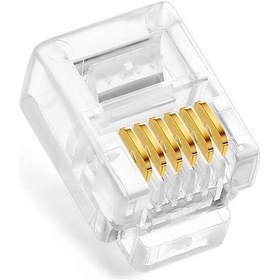 Resim 6P6C Rj11 6'Lı Telefon Jack Rj-11 6P-6C Telefon Konnektör 