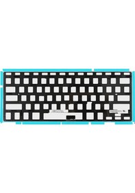 Resim Apple Uyumlu MacBook Pro İle 17inc A1297 Klavye Işıkları Backlight Uk İngilizce-türkçe 2009/2011 