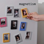 Resim 10/6/1 Adet Renkli Manyetik Fotoğraf Çerçeveleri, Ev Hatıra Fotoğrafları için 3 inç Buzdolabı Mıknatıs Albüm Çerçeve, Fujifilm ile Uyumlu - Aile Odası Ofis Dekor Fotoğraf Kart Tutucu, Noel Sevgililer Günü Yeni Yıl Hediyesi 