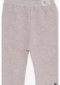 Resim Breeze Erkek Bebek Eşofman Altı Yazı Baskılı 9 Ay-3 Yaş, Bej Melanj-bej Melanj Bej Melanj 