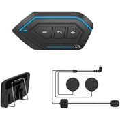 Resim Ranyeek Motosiklet Kask Bluetooth Kulaklığı - Bt5.0, 1500mah, Gürültü Azaltma, Ipx67 Su Geçirmez, Bölünebilir Ana Ünite - Siyah Sert Boru Mikrofon 