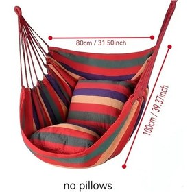 Resim Fochsia Z Red Ayarlanabilir Bahçe Hamak Sandalyesi Kalın Kenarlı Dayanıklı Kumaş Seyahat Bahçe Ve Dinlenme İçin Turuncu Yeşil Bej Kahverengi Beyaz Çizgili Desen Abanoz - Beyaz 