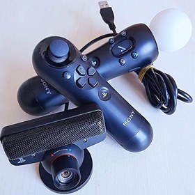 Resim SONY PS Move SET Kamera + Move Kol + Navigatör PS3 Move Seti Playstation Move Navigation Controller 