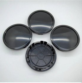 Resim Dashanshop Mercedes Benz 4 Adet Jant Kapak Seti Siyah 75mm 65mm Orta Kapak 
