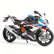 Resim DieCast Motosiklet Modeli BMW S1000RR için, Gerçekçi Motosiklet Metal Modeli, 1:12 Ölçekli Çocuklar Moto Oyuncak veya Koleksiyon, MAKEDA Önceden Yapılmış Oyuncak Hediye 
